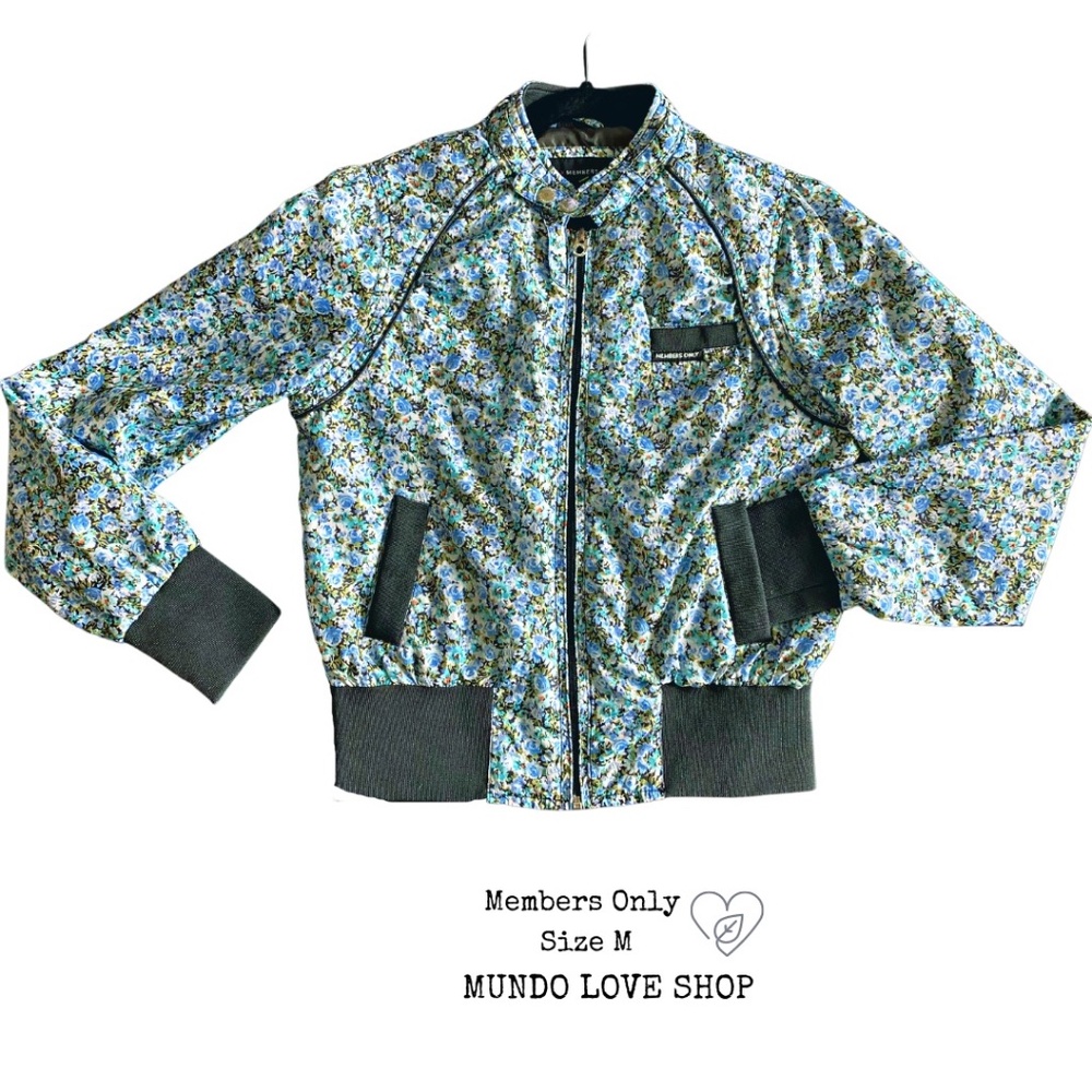 MEMBERS ONLY Jacket Blue Flowers